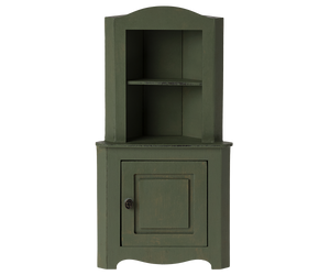 Corner Cabinet, Miniature - Dark Green