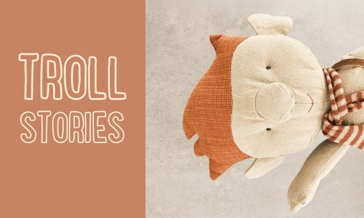 maileg troll waving hello