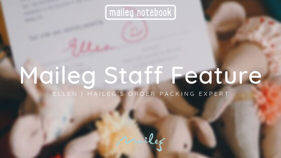 Maileg order invoice surrounded by mice