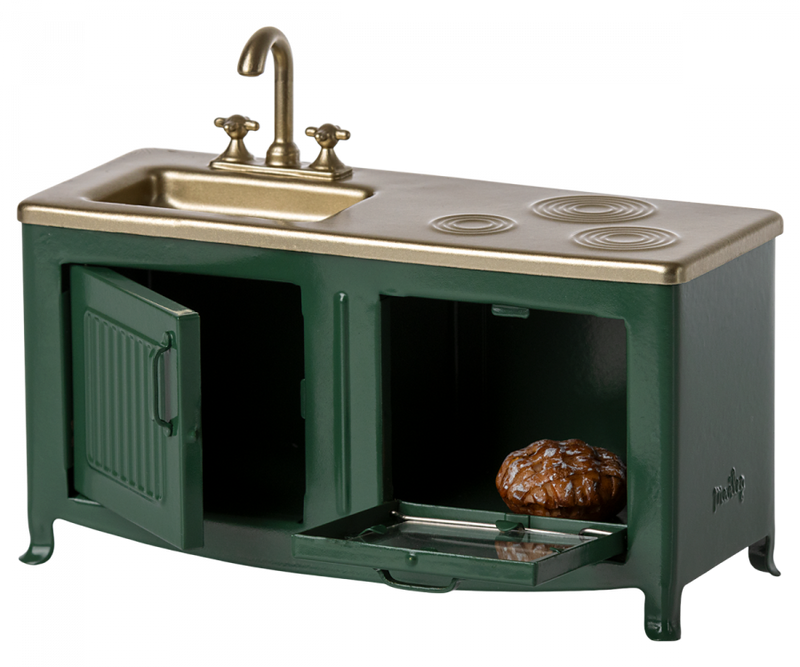Kitchen, Mouse Dark green Maileg USA