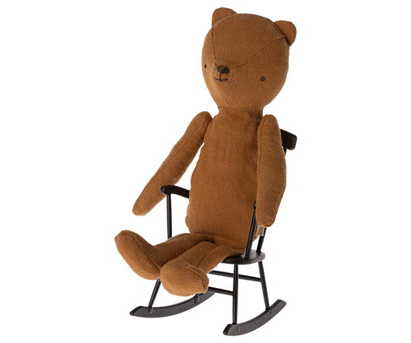 Rocking Chair, Miniature - Anthracite - Maileg USA