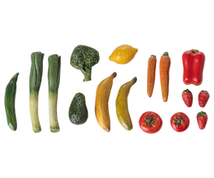 Veggies and fruits, Miniature