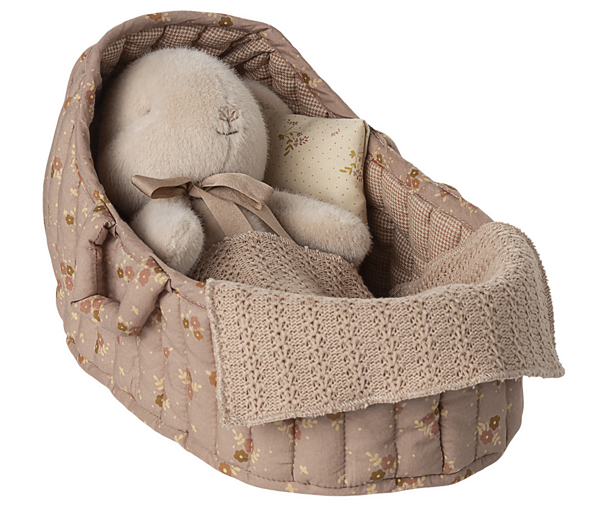 Maileg Carry cot, Large - Rose Maileg Carry cot, Large - Rose