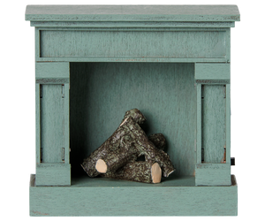 Fireplace, Mouse - Blue