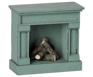 Fireplace, Mouse - Blue