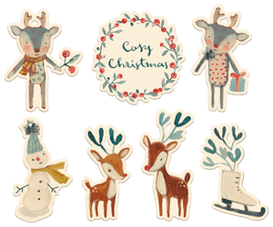 Gift Tags, Cozy Christmas - 14 pcs, Off-White