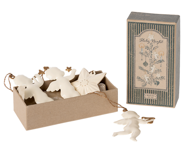 Metal Ornament Set - Holy Night - Maileg USA Metal Ornament Set - Holy Night - Maileg USA