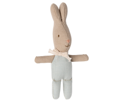 maileg birinit petit うさぎ MAILEG niebieski króliczek 11 cm RABBIT MY LIGHT BLUE CHECK