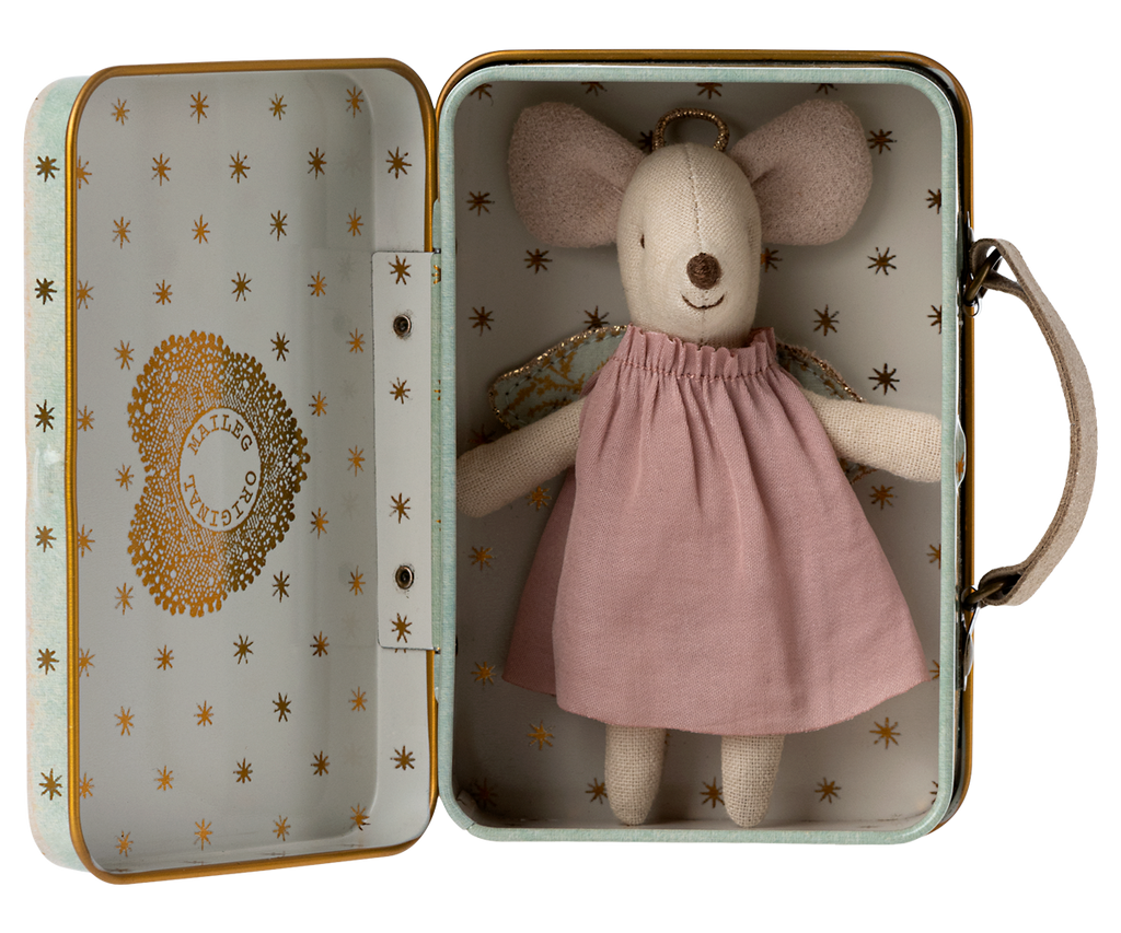 Angel Mouse in Suitcase, Little Sister - Maileg USA