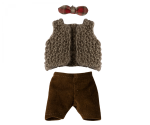 Vest, pants and bowtie for grandpa mouse