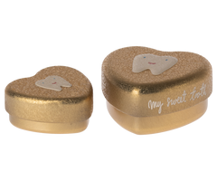Tooth Box, Small 2 pcs - Gold