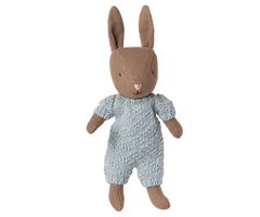 Rabbit, Micro - Brown - Blue knitted suit