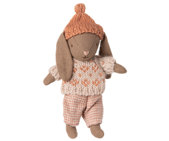 Winter bunny, Micro - Brown - Rose