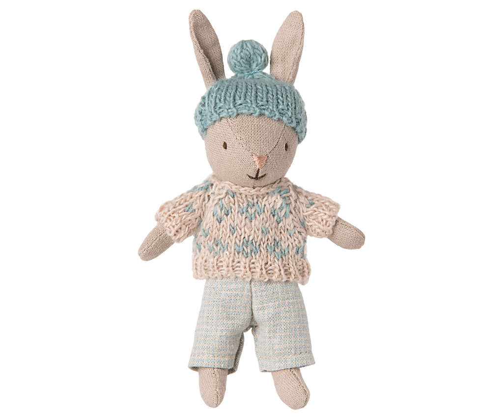 Winter rabbit, Micro - Sand - Mint - Maileg USA