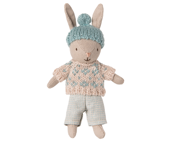 Winter rabbit, Micro - Sand - Mint - Maileg USA