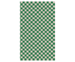 Gift wrap, 10 m - Checker - Green