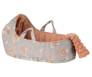 Micro Bunny in Carry Cot, Dusty Rose