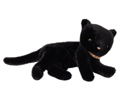 Sleeping kitten plush, Medium - Black