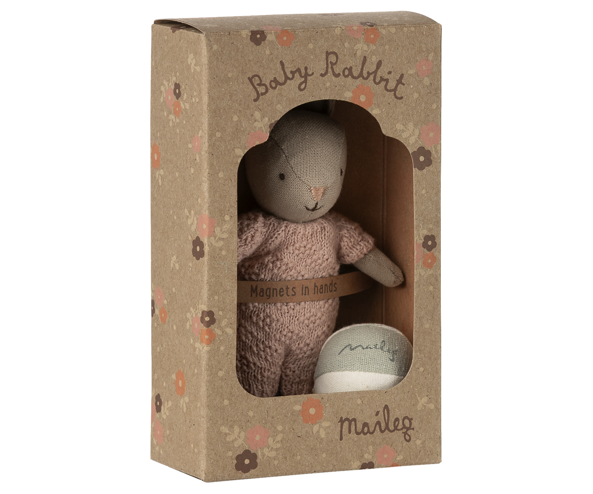 Rabbit set, Micro - Sand - Rose - Maileg USA Rabbit set, Micro - Sand - Rose - Maileg USA