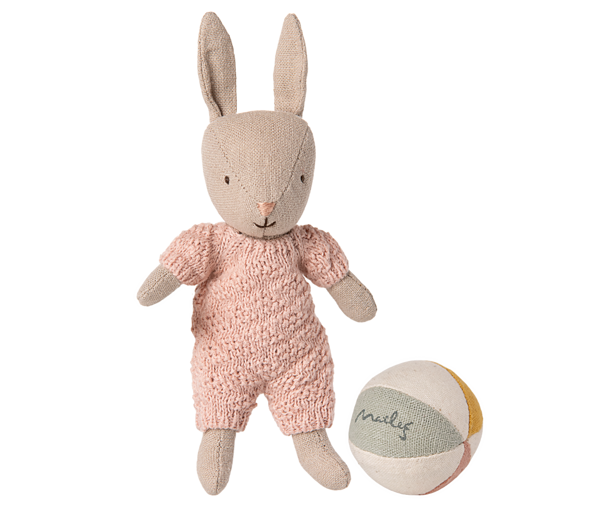 Rabbit set, Micro - Sand - Rose - Maileg USA Rabbit set, Micro - Sand - Rose - Maileg USA