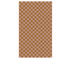 Gift wrap, 10 m - Checker - Rose/Ocher