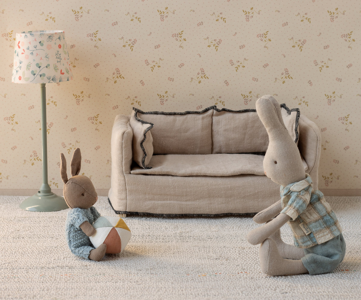 Rabbit set, Micro - Brown - Blue - Maileg USA