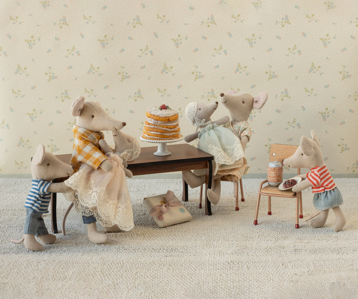Baby mouse in gown - Mint - Maileg USA
