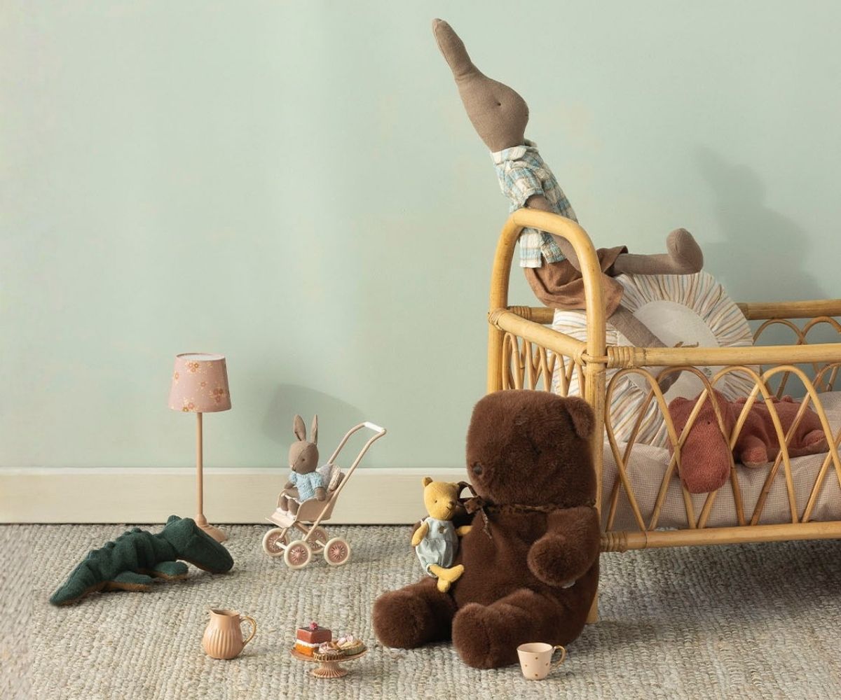 Teddy bear plush, Medium - Dark chocolate - Maileg USA