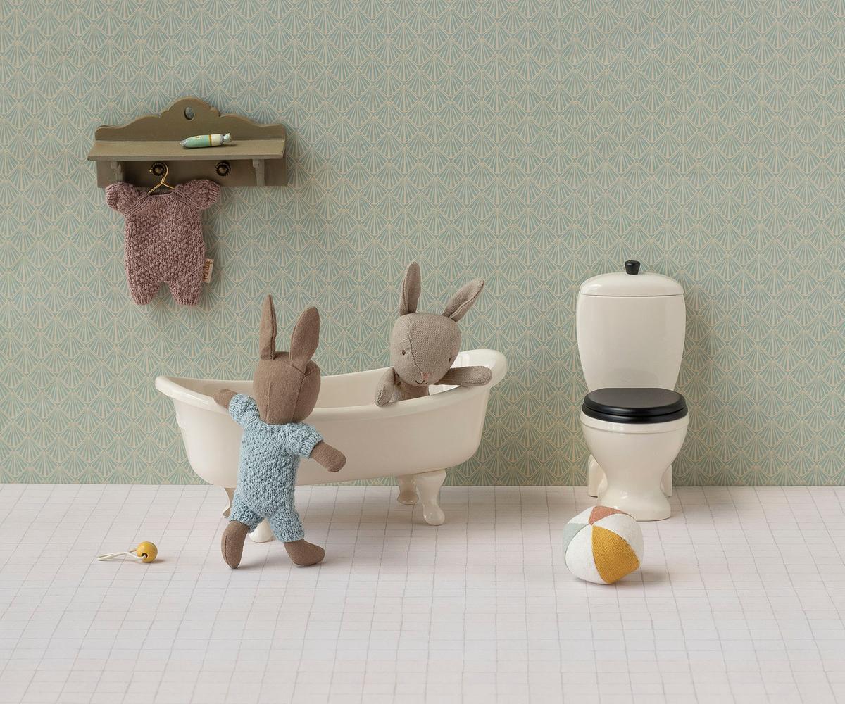Rabbit set, Micro - Brown - Blue - Maileg USA