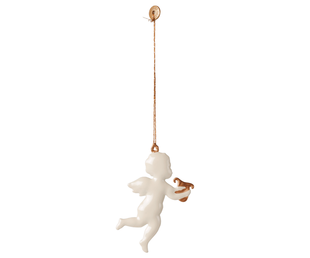 Metal ornament, Angel - Harp - Maileg USA