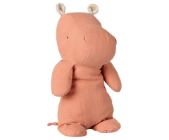 Safari friends, Hippo, Medium - Dusty coral