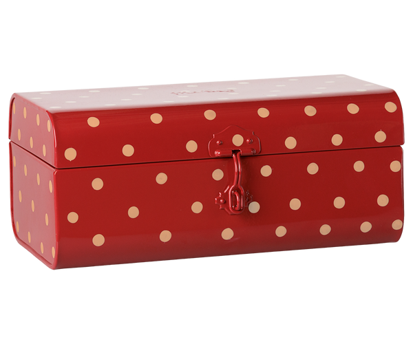 Storage suitcase, Small - Red w. tray - Maileg USA