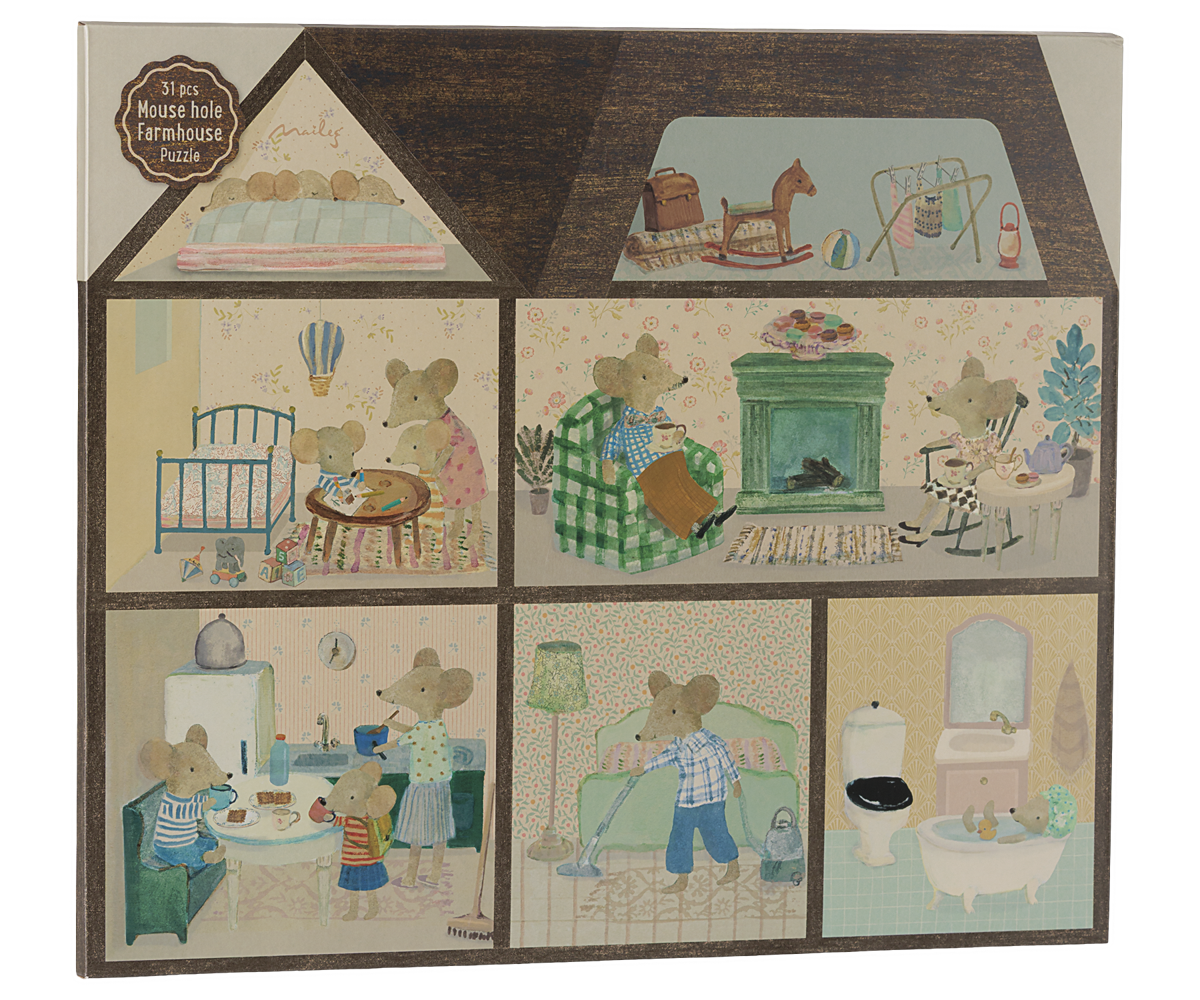 シルバニア クレープハウス トイワゴン UK Mouse hole Farmhouse puzzle - Maileg USA