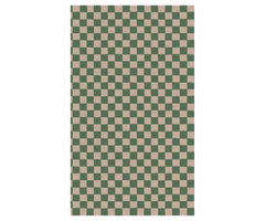 Gift wrap, 10 m - Checker - Green