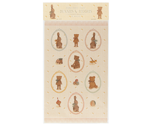 Sticker Sheet - Bunny and Teddy Design
